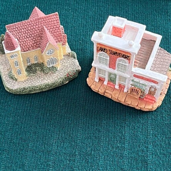 Liberty Falls Americana Collection VTG Christmas Buildings Lot of 4 With Box - Picture 6 of 6